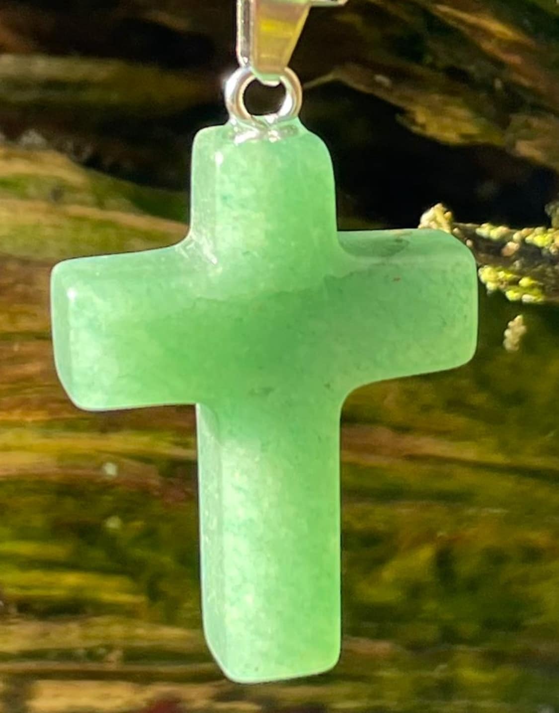 Kette mit Kreuz aus Aventurin
