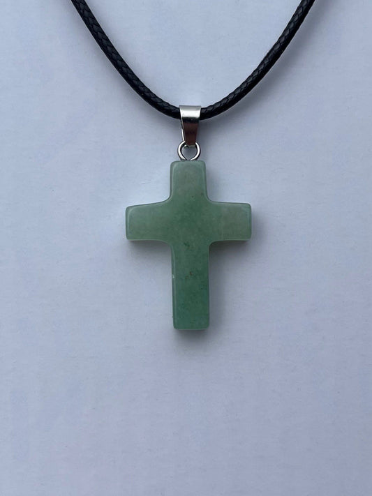Kette mit Kreuz aus Aventurin